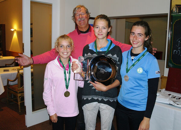 von links: Pauline (3. Platz), Julia (Jugendclubmeisterin), Anna (2. Platz)