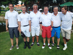 Vlnr: Oliver Goy, Volker Skibbe, Frank Bartsch, Peter Bundgard, Thomas Welter (Capt.), Dr. Matthias Mielke( auf dem Foto fehlen, Marc Ellis und Bernd Schröder)